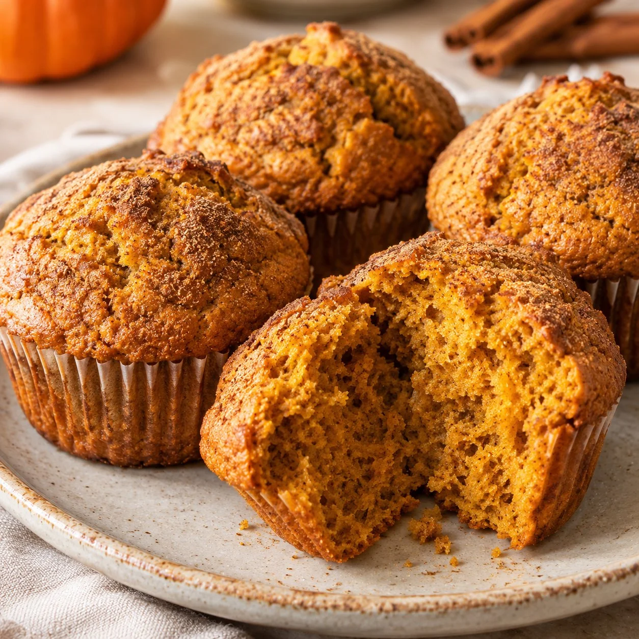 Cozy Pumpkin Cinnamon Roll Muffins