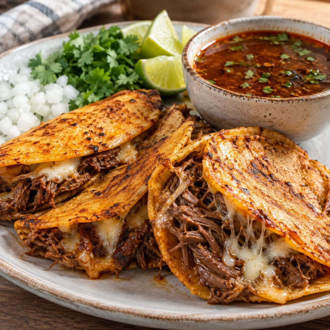 Tacos de desayuno de quesabirria